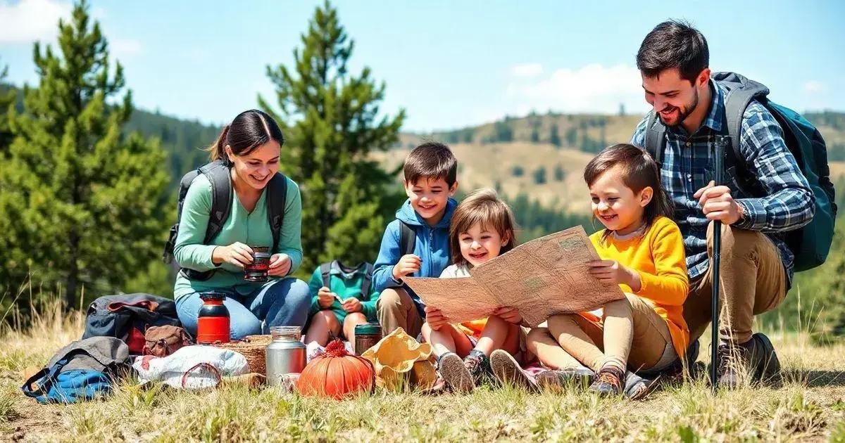 Atividades Familiares Usando Equipamentos de Trilha