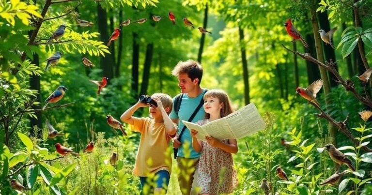 Como Fazer Observação de Aves em Caminhadas com Crianças