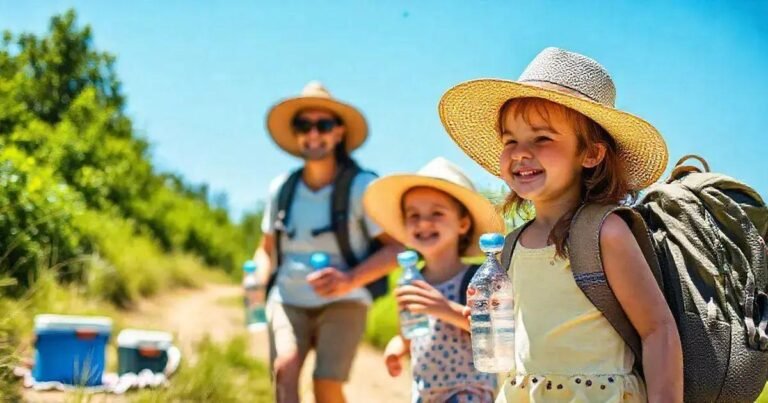 Cuidados Especiais para Caminhadas em Dias Quentes com Crianças