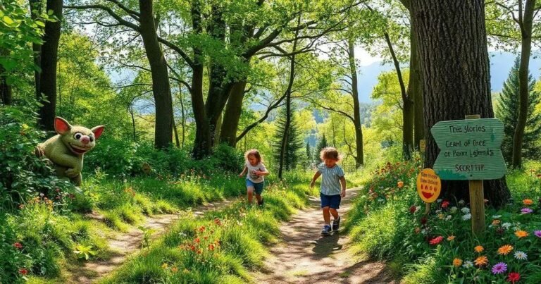 Descubra Histórias Locais e Lendas Naturais com as Crianças Durante Caminhadas