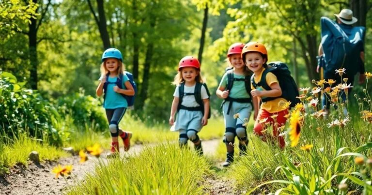 Equipamentos de Proteção para Crianças em Caminhadas Naturais