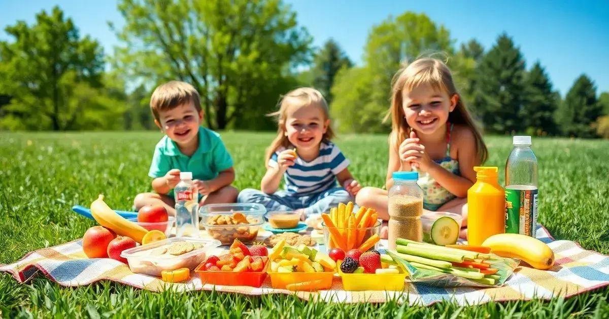 Opções de lanches saudáveis